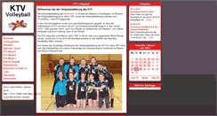 Desktop Screenshot of ktv-volleyball.de